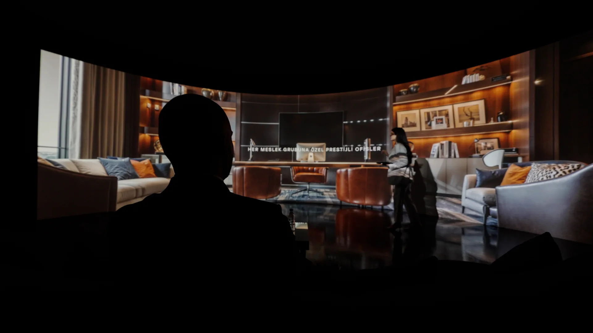 Interior visualisation in the immersive room